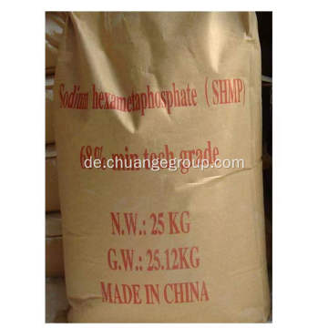 Industrial Grad Natriumhexametaphosphat SHMP P2O5 68%min